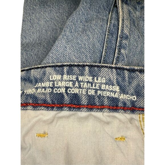 Tommy Hilfiger Women’s 6 Low Rise Wide Leg Baggy Cargo Jeans Relaxed Denim - Picture 6 of 9